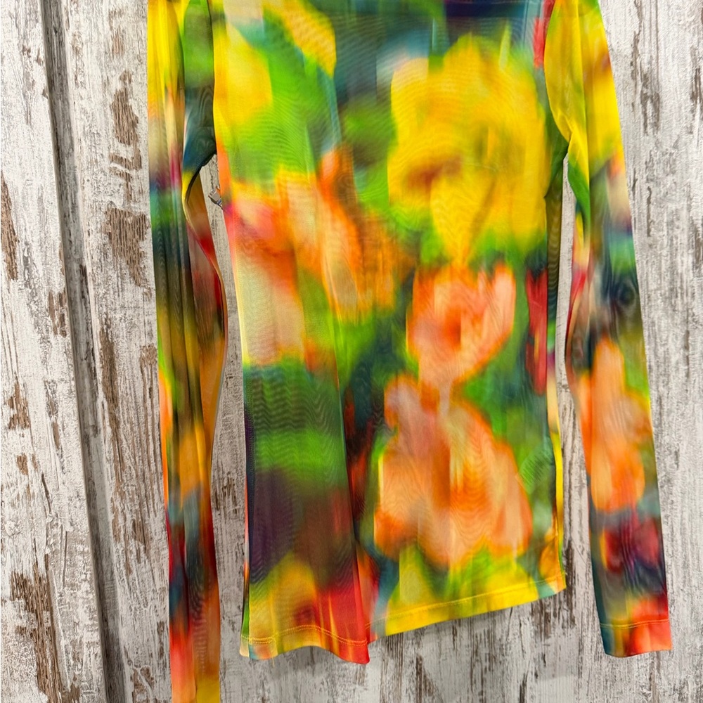 Dries Van Noten Vibrant Multicolor Long Sleeve Top